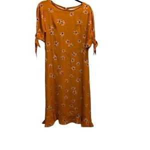 Faithfull the Brand Emilia Botany cottagecore mustard floral boho midi dress M
